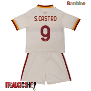 AS Roma Santiago Castro #9 Seconda Maglia Bambino 2026-27 Manica Corta (+ Pantaloni corti)